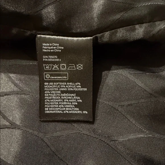 H&M Black Teddy Jacket - Picture 7 of 8